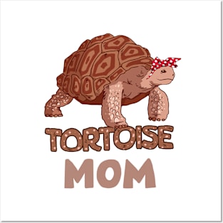 African Spurred Sulcata Tortoise Mom Art Posters and Art